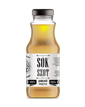 Naturalny sok tłoczony Sok Szot jabłko-mięta